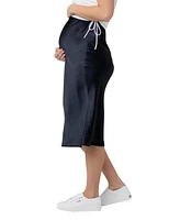 Ripe Maternity Lexie Satin Midi Skirt