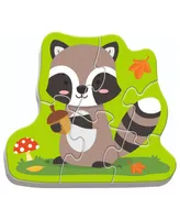 Trefl Baby Classic Puzzle- Forest Animals 18 Piece - 4 in 1 Set