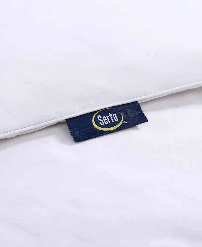 Serta HeiQ Cooling White Feather & Down All Season Comforter