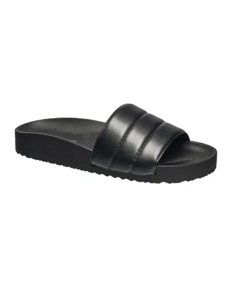 French Connection Women's Puffer Slides