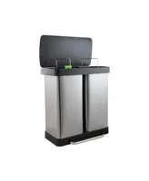 Organize it All Liter Dual Compartment Recycling Bin