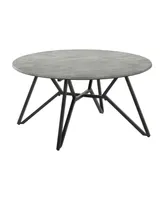 Coaster Home Furnishings Round Coffee Table with Hairpin Legs
