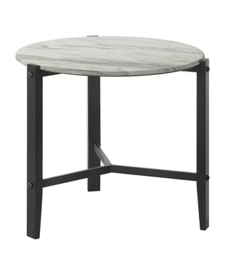 Coaster Home Furnishings 21.75" Asian Hardwood Round End Table