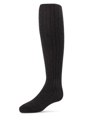 Girls Ribbed Cotton Tights