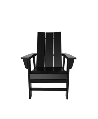 Outdoor Patio Modern Adirondack Dining Chair Weather Resistant