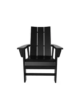 Outdoor Patio Modern Adirondack Dining Chair Weather Resistant