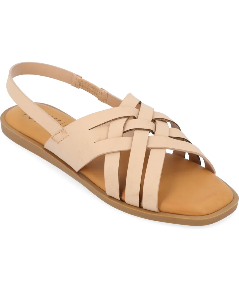 Journee Collection Women's Merrin Woven Sandals