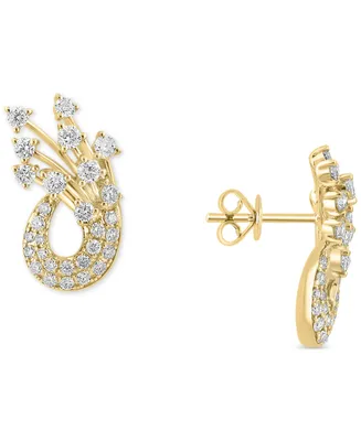 Effy Diamond Spray Drop Earrings (1-1/3 ct. t.w.) in 14k Gold