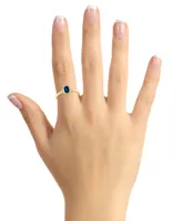 Sapphire (3/4 ct. t.w.) & Diamond (1/10 Ring 14k Gold (Also Available Ruby, Emerald Pink Sapphire)