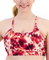 Id Ideology Plus Size Tie-Dyed Low-Impact Sports Bra, Created for