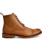 Taft Men's Paris Floral Embossed Leather Dress Boots