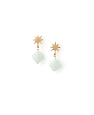 Star + Aquamarine Earrings
