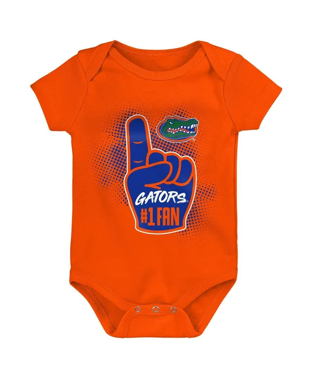 Outerstuff Girls Newborn and Infant Royal, Orange Florida Gators Too Much  Love Two-Piece Bodysuit Set