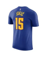 Men's Jordan Nikola Jokic Blue Denver Nuggets 2022/23 Statement Edition Name and Number T-shirt