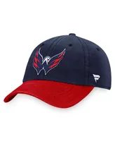 Men's Fanatics Navy, Red Washington Capitals Core Primary Logo Adjustable Hat