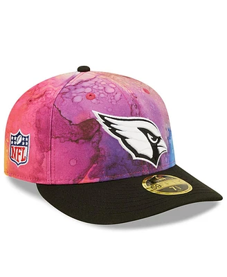 Men's New Era Pink, Black Arizona Cardinals 2022 Nfl Crucial Catch Low Profile 59FIFTY Fitted Hat