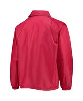 Men's Dunbrooke Red Atlanta Falcons Coaches Classic Raglan Full-Snap Windbreaker Jacket