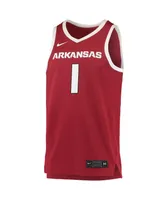 Men's Nike #34 Crimson Arkansas Razorbacks Replica Jersey