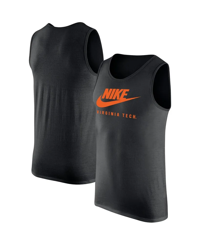 Men's Nike Black Virginia Tech Hokies Futura Performance Scoop Neck Tank Top