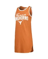 Women's Concepts Sport Texas Orange Longhorns Tank Nightshirt