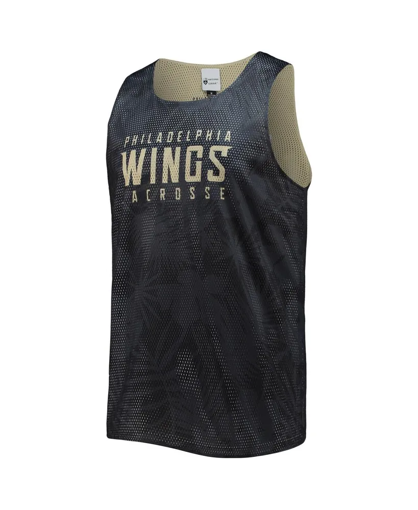 Men's Foco Black, Gold Philadelphia Wings Reversible Mesh Tank Top