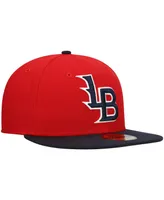 Men's New Era Red Louisville Bats Authentic Collection Team Home 59FIFTY Fitted Hat