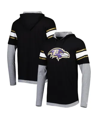 Men's New Era Black Baltimore Ravens Long Sleeve Hoodie T-shirt