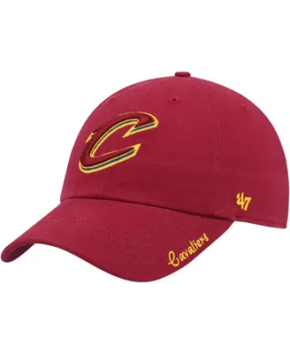 Women's '47 Brand Wine Cleveland Cavaliers Miata Clean Up Logo Adjustable Hat