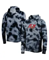 Men's New Era Black Tampa Bay Buccaneers Team Tie-Dye Pullover Hoodie