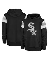 Men's '47 Brand Heather Black Chicago White Sox Premier Nico Pullover Hoodie