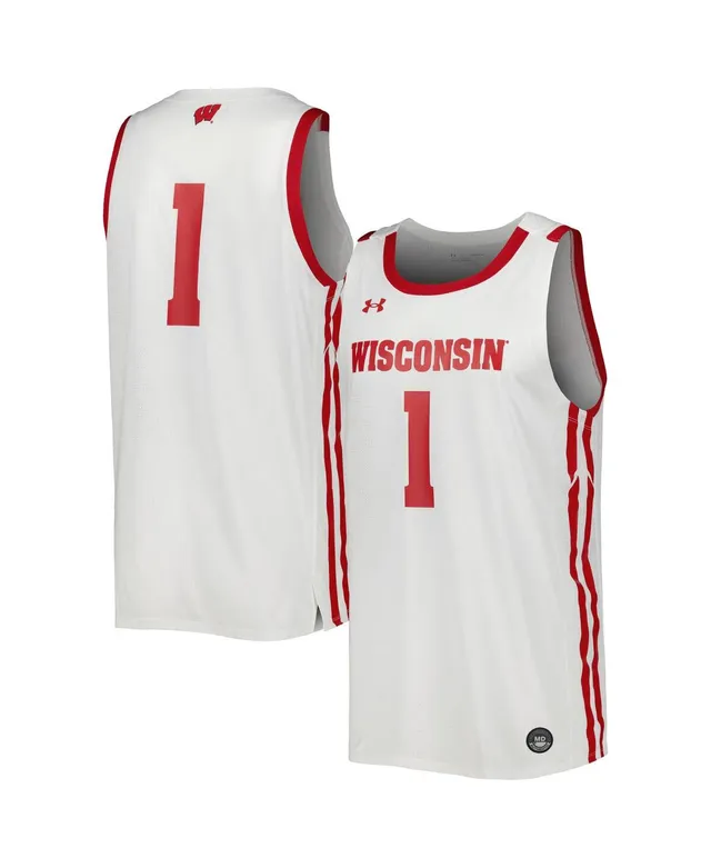 Men's Under Armour White Wisconsin Badgers Universal Mock