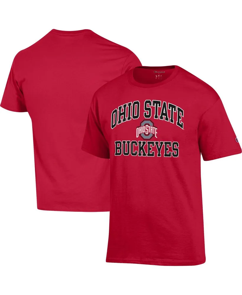 Men's Champion Scarlet Ohio State Buckeyes High Motor T-shirt