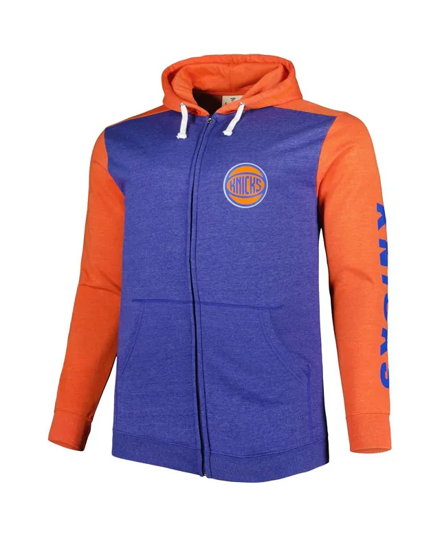 Lids New York Knicks Fanatics Branded Successful Tri-Blend Pullover Hoodie  - Blue