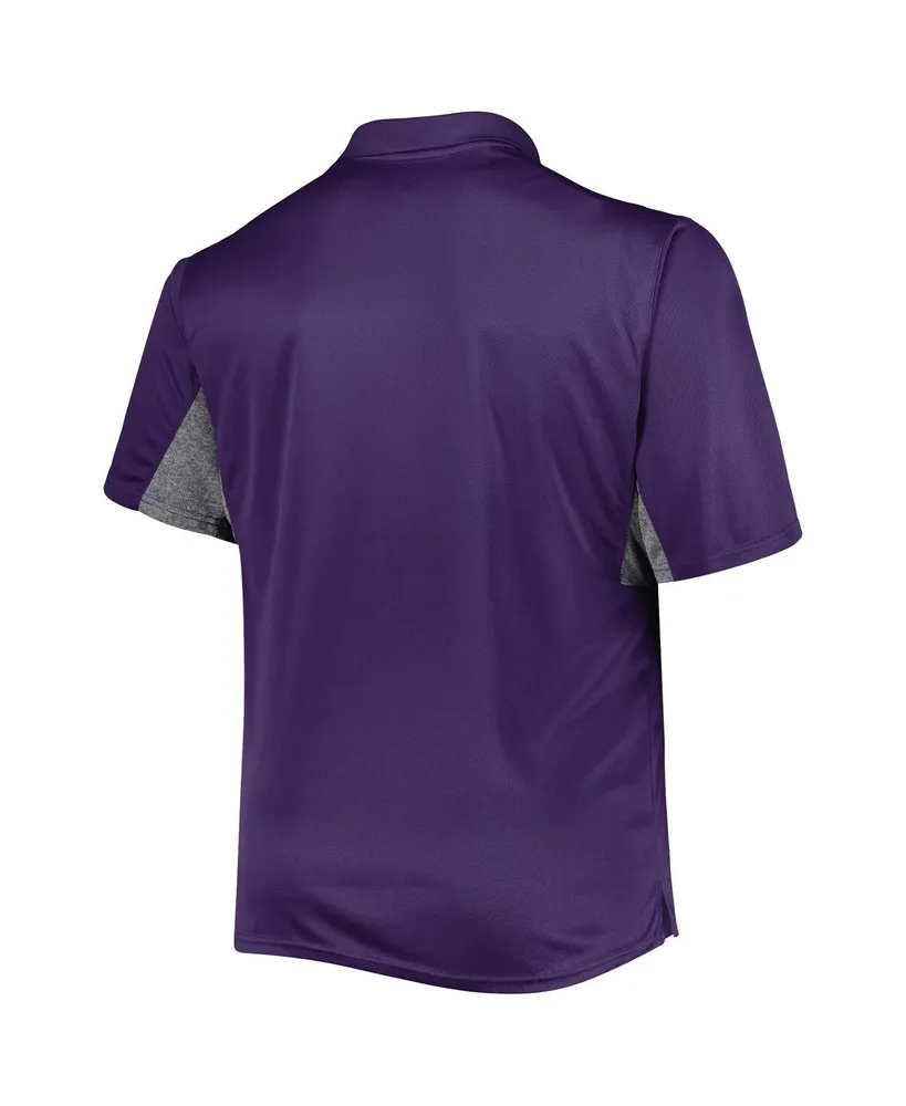 Men's Purple Baltimore Ravens Big and Tall Team Color Polo Shirt
