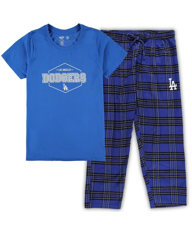 Women's Concepts Sport Royal, Gray Los Angeles Dodgers Plus Badge Sleep Set