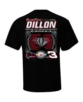 Men's Checkered Flag Sports Black Austin Dillon 2023 Nascar Cup Series Schedule T-shirt