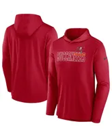 Men's Nike Red Tampa Bay Buccaneers Performance Team Pullover Hoodie