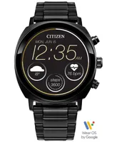 Citizen Unisex Cz Smart Wear Os -Tone Stainless Steel Bracelet Smart Watch 41mm