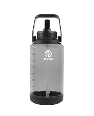 BlenderBottle Strada 28oz Tritan Water Bottle with Lid - Clear/Black