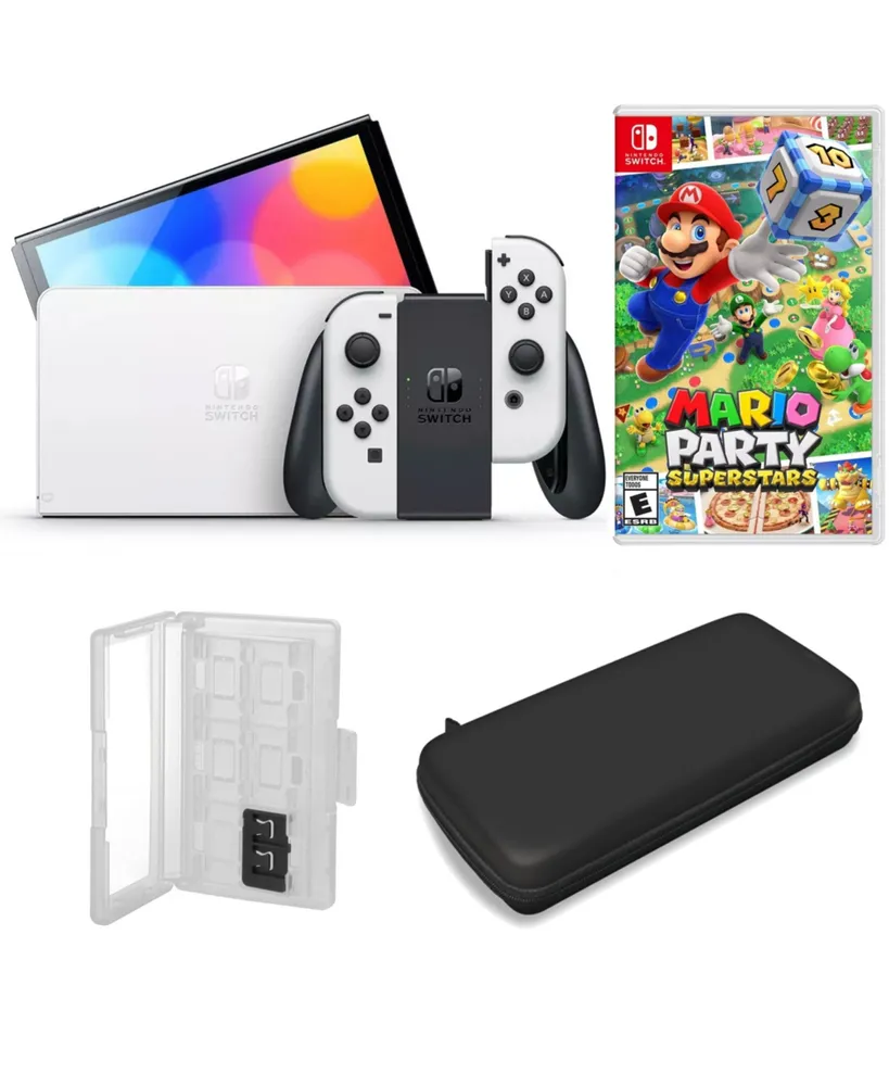Nintendo Switch Oled in w/ Mario Party Superstars & Accessories