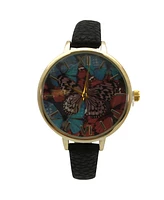 Olivia Pratt Soft Band Butterflies Dial Women Watch