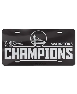 Wincraft Golden State Warriors 2022 Nba Finals Champions Team Metallic Laser Cut Acrylic License Plate