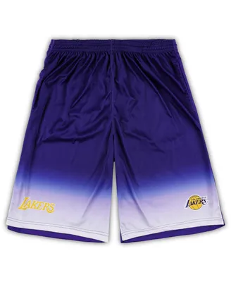 Men's Fanatics Purple Los Angeles Lakers Big and Tall Fadeaway Shorts