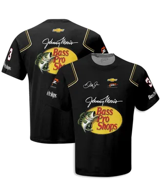 Men's Jr Motorsports Official Team Apparel Black Dale Earnhardt Jr. Bass Pro Shops Uniform T-shirt