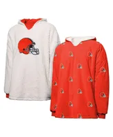 Women's Foco Cleveland Browns Repeat Print Reversible Hoodeez