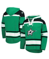 Men's '47 Brand Kelly Green Dallas Stars Superior Lacer Pullover Hoodie