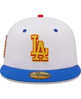 Men's New Era White, Royal Los Angeles Dodgers 75th World Series Cherry Lolli 59FIFTY Fitted Hat