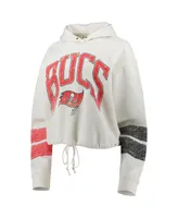 Women's '47 Brand Oatmeal Tampa Bay Buccaneers Harper Pullover Hoodie