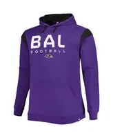 Men's Fanatics Purple Baltimore Ravens Big and Tall Call the Shots Pullover Hoodie