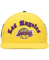 Men's Pro Standard Gold Los Angeles Lakers Old English Snapback Hat